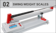 Swing weight surveying instruments