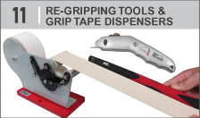 Re-gripping tools & grip tape dispensers